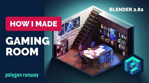 Gaming Room In Blender 28 3d Modeling Process Youtube