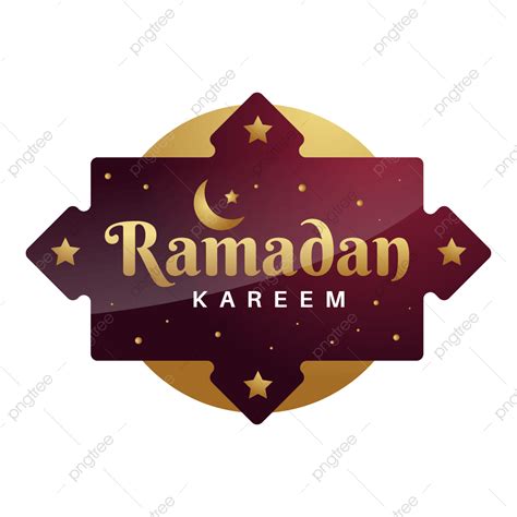 Gambar Vektor Spanduk Merah Dan Emas Ramadhan Kareem Png Ramadan