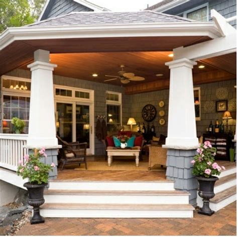 Covered Back Porch Easy Build Covered Patios Designs Carehomedecor