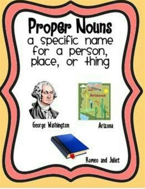English Grammar Draw And Color The Pictures Of Common Noun Proper Noun