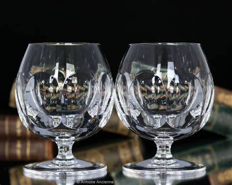 2x Large Cognac Glasses Cut Crystal Brandy Snifters Etsy Australia