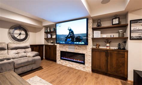 Unfinished Basement Turned Mancave Livco Home Experts