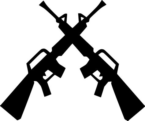 Walther Mpl Machine Gun Silhouette Transparent Png Svg Vector File Images