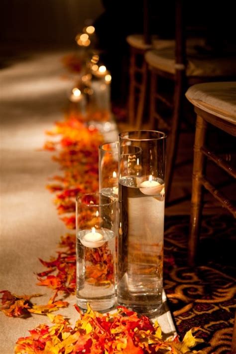 55 stunning fall wedding aisle décor ideas weddingomania