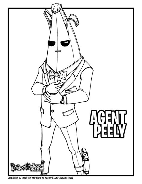 Mimi panda | create your personal coloring page online from photo or any image! How to Draw AGENT PEELY (Fortnite: Battle Royale) Drawing ...