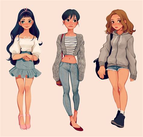 Streetstyle Character Design Digitalart Girls Character Design