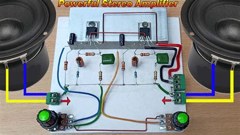 Stereo Powerful Heavy Bass Amplifier How To Make A Stereo Amplifier Using TDA IC Simple
