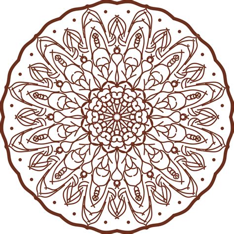 Gambar Ornamen Lingkaran Etnis Vektor Bundar Ilustrasi Mandala Png