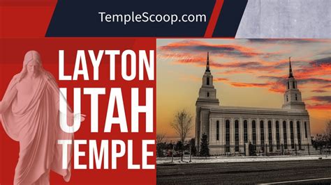 Layton Utah Temple On A Winter Day By Drone On December 1 2021 Youtube