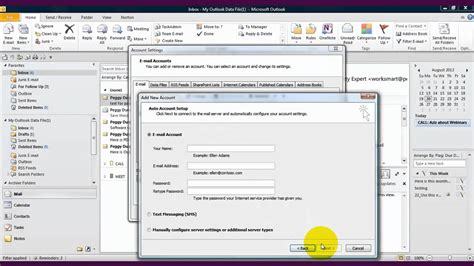 Outlook 2010 Make All Email Accounts Go To Main Inbox Youtube