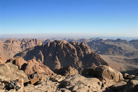 Climbing Mount Horeb Sinai From The Top Of Mt Horeb Hadrian H