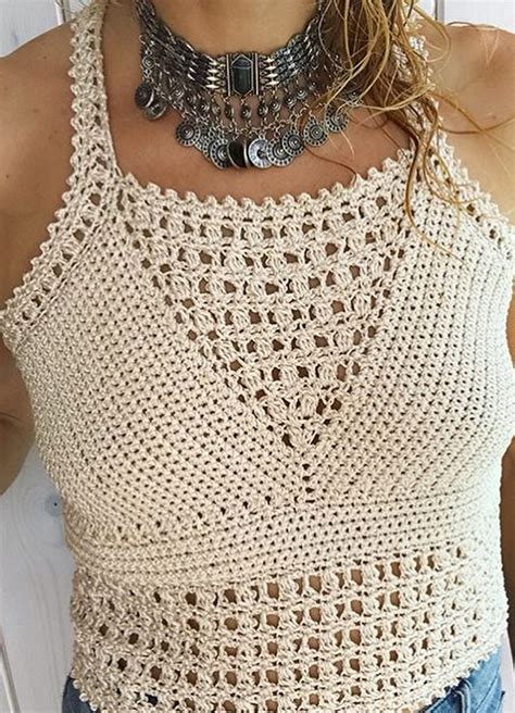 Stylish And Cute Crochet Top Pattern Ideas For Summer Page Of