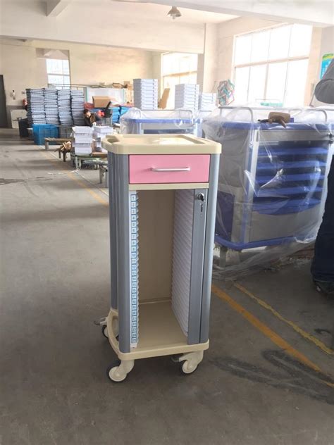 Abs Hospital Case History Trolley For Medical Record Holders China