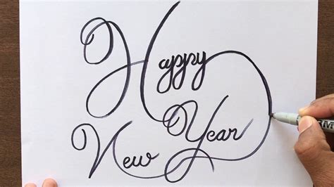 Humorous birthday ecard for a wine lover. How to Write in Cursive Fancy "Happy New Year" in Easy way ...