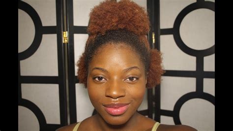 Cute And Easy Afro Puffs On 4c Natural Hair Youtube