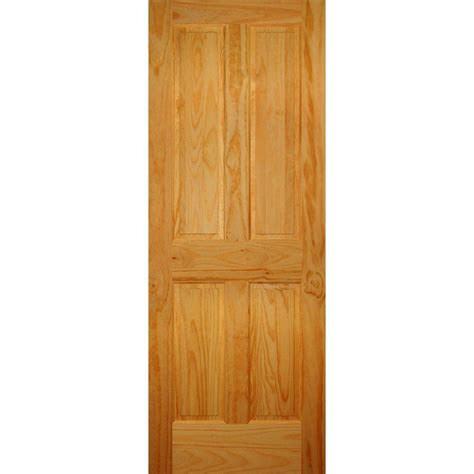Enjoy top quality, solid panel doors for every application from us door & more inc. Builder's Choice 28 in. x 80 in. 4-Panel Solid Core Pine ...