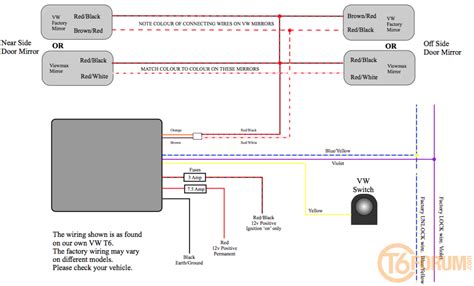 Power Fold Mirrors Wiring Diagram Vw T6 Transporter Forum