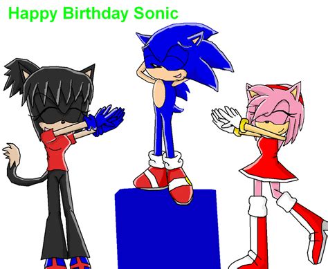 Happy Birthday Sonic Late Pic By Ashleyfluttershy On Deviantart