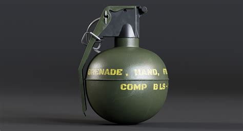 Tmc M67 Frag Grenade Model Turbosquid 1392422