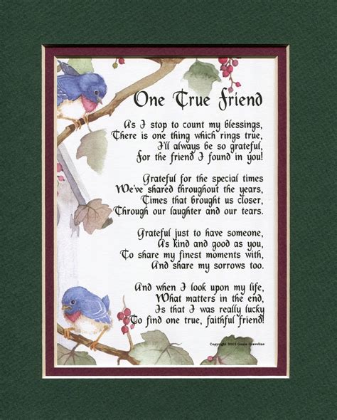 Famous poems about friendship