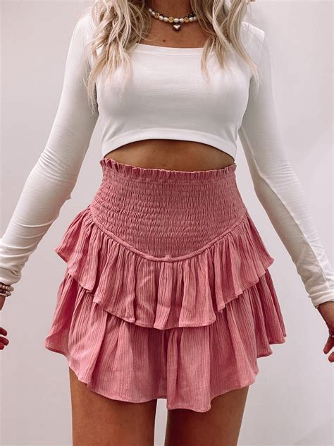 pinkalicious skirt bubblegum ruffle mini skirt skirts pink ruffle skirt