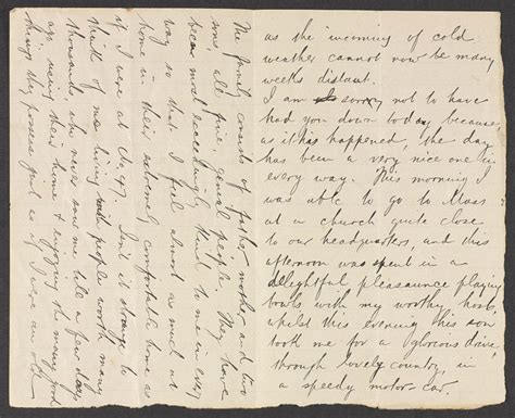 Letter From Regimental Sergeant Major Arthur Harrington 5th Battalion
