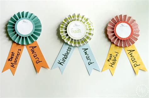 How To Make School Award Ribbons Diy Prize Ribbons