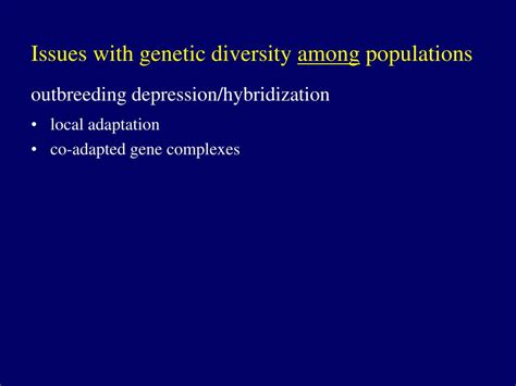 Ppt Genetic Diversity Among Populations And Factors That Increase Or