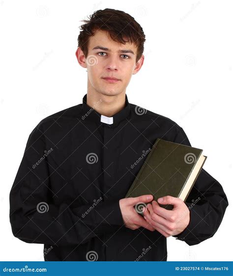 A Priest With A Bible Stock Images Image 23027574