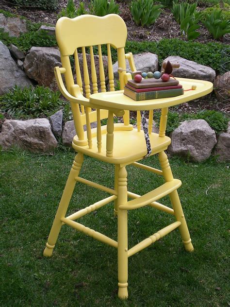 New asunflower wooden high chair adjustable feeding baby highchairs solution. Highchairs like these! Except with a cute vinyl patterned ...