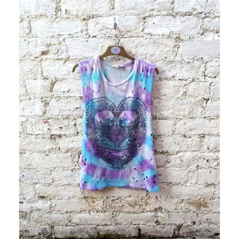 How long do you have to let the tie dye sit? Pastel Tie Dye Skull Top Goth Grunge Tumblr Tops Coachella ...