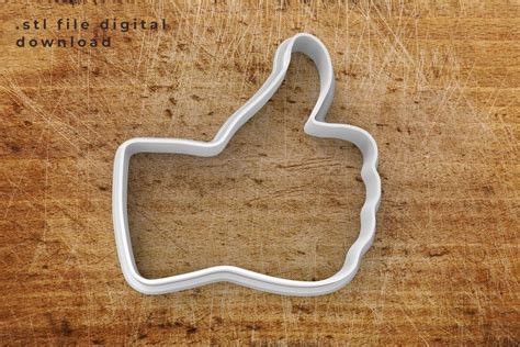 Thumbs Up Cookie Cutter STL File Etsy