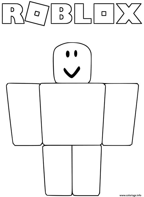 Coloriage Noob From Roblox