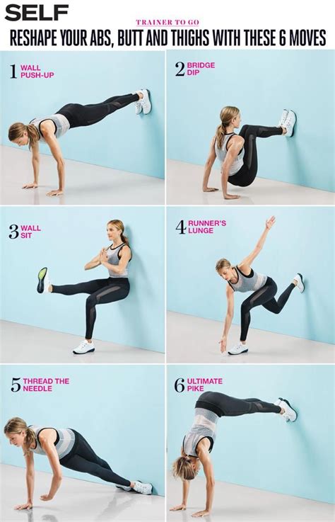 6 Moves That Ll Work Your Abs Butt And Thighs In The Best Way
