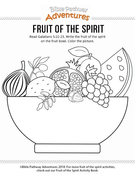 Download Fruit Of The Spirit Coloring Page Pictures - topratedcordlessdrill