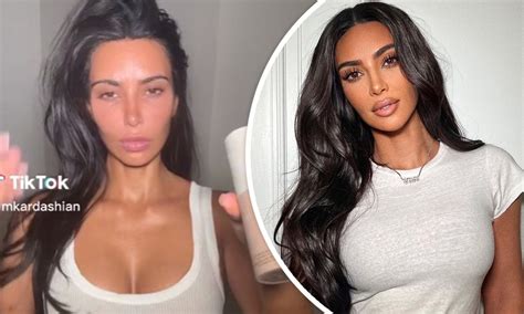 Kim Kardashian Without Makeup Before And After