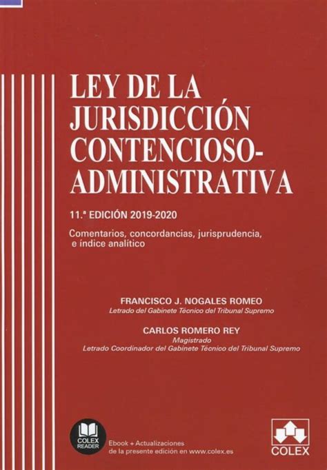 Ley De La Jurisdiccion Contencioso Administrativa 2019 2020 Carlos