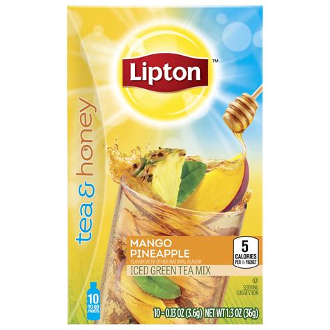 Lipton To Go Iced Tea Packets Black Tea Mango Pineapple Caffeinated