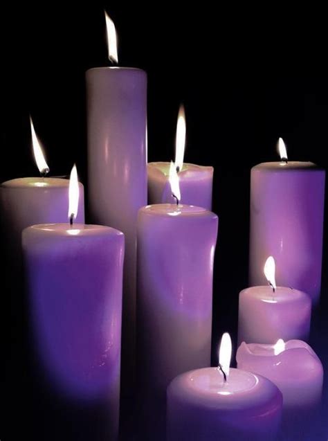 Gloomyartist Purple Candles Candle Aesthetic Candle Glow