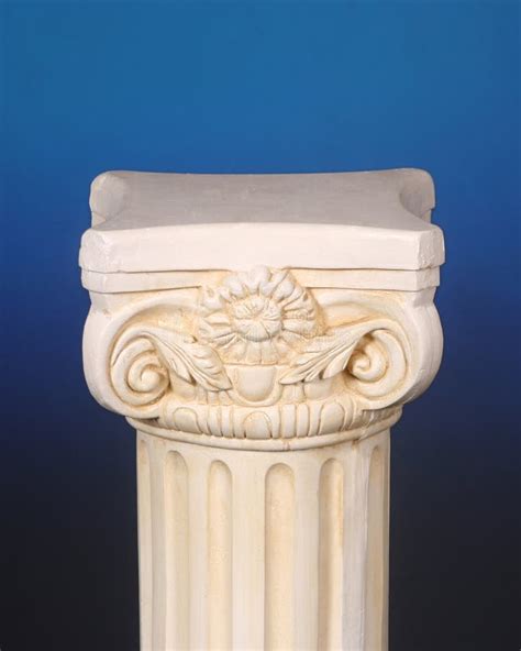Greek Pedestal On A Blue Background Stock Image Image Of Object