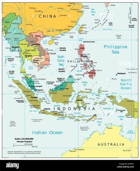 Southeast Asia Map Vector High Resolution Stock Photography And Images