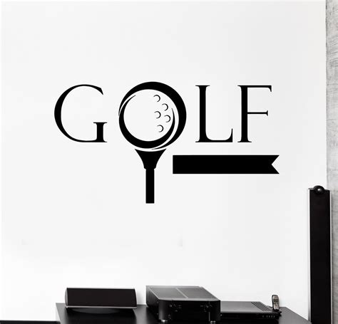 Wall Sticker Vinyl Decal Golf Word Golfer Sports Game Nice Decor Fans