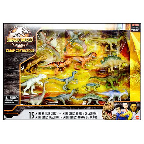 Jurassic World Camp Cretaceous 15 Pack Mini Action Dinos Walmart Com