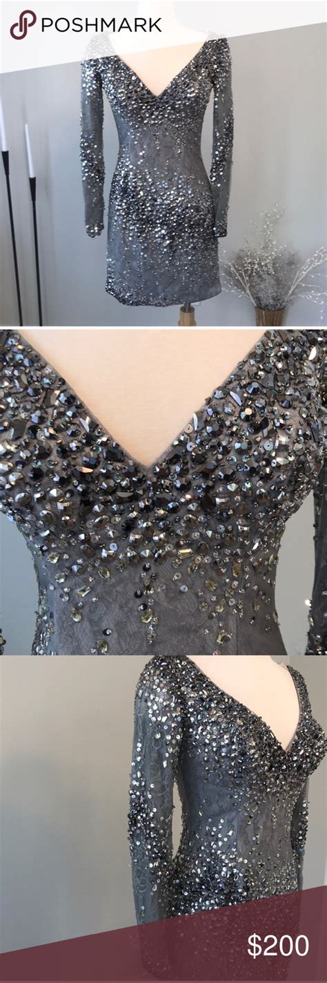 Mac duggal prom gowns and cocktail size. Mac Duggal Lace Beaded Sequin Dress NWOT Brand new without ...