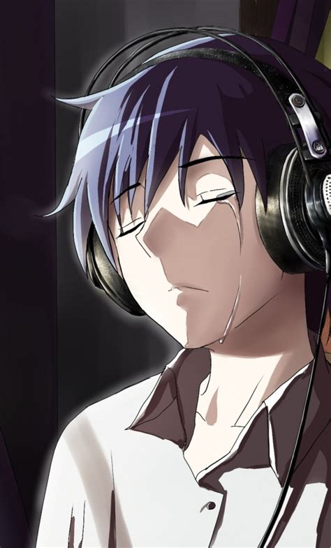 1280x2120 Anime Boy Crying In Front Of Apple Laptop iPhone 6+ HD 4k Wallpapers, Images ...