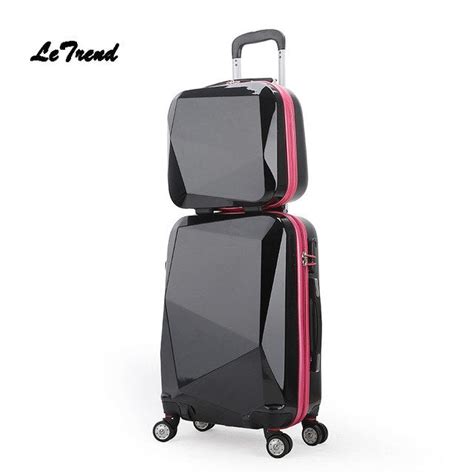 Shop Letrend Women Rolling Luggage Set Spinne Luggage Factory