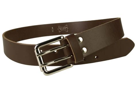 Double Prong Leather Jeans Belt Dark Brown Made In Uk Belt Designs