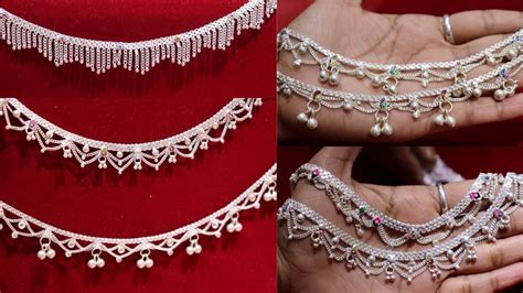 Latest Silver Payel Design 2021 Daily Wear Silver Anklets With Price