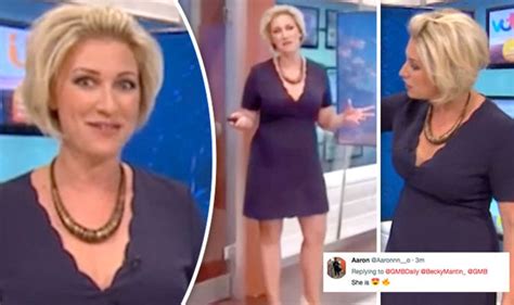 Good Morning Britain Weather Woman Sparks Frenzy In Busty Minidress As