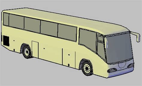 Simple Bus 3d In Autocad Cad Download 42744 Kb Bibliocad